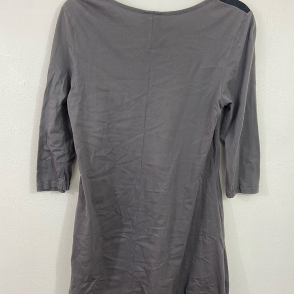 Johnny Was Tunic Top Embroidered Sz S Grey Black Boho Artsy Event - Picture 2 of 12